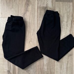 Btween Girl Warm Black Bundle Two Pair of Leggings Size 8